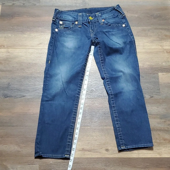 True religion cropped Capri denim jeans - Picture 1 of 8